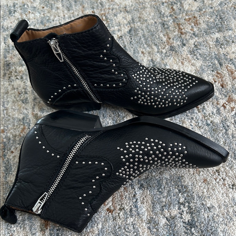 Dolce Vita studded black western booties